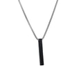 thumbnail image 1 of Men Necklace Stainless Steel Solid Color Chain Lightweight Male Pendant Gift, 1 of 8
