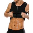 thumbnail image 1 of Men Neoprene Corset Compression Sweat Body Shaper Slimming Vest, 1 of 2