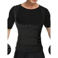 thumbnail image 1 of Men Neoprene Sauna Zipper Underbust Waist Trainer for Tummy Control Sweat Vest Workout Body Shaper with 2 Belts, 1 of 6