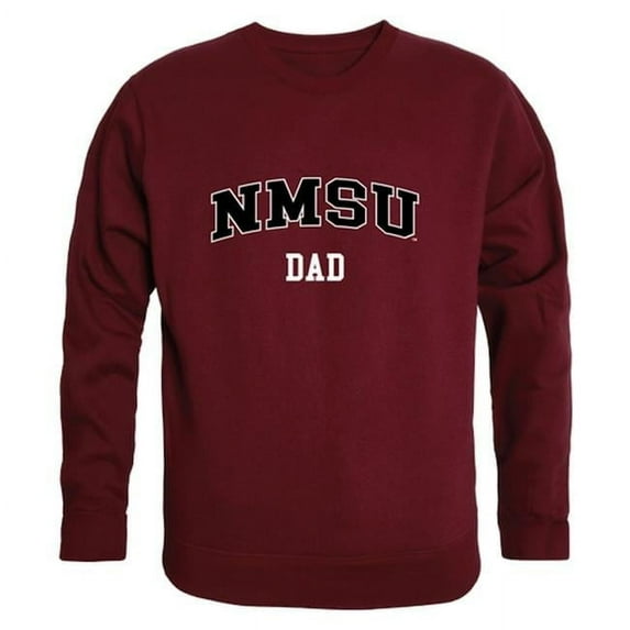 Men New Mexico State Aggies Dad Crewneck Fleece, Maroon - Large