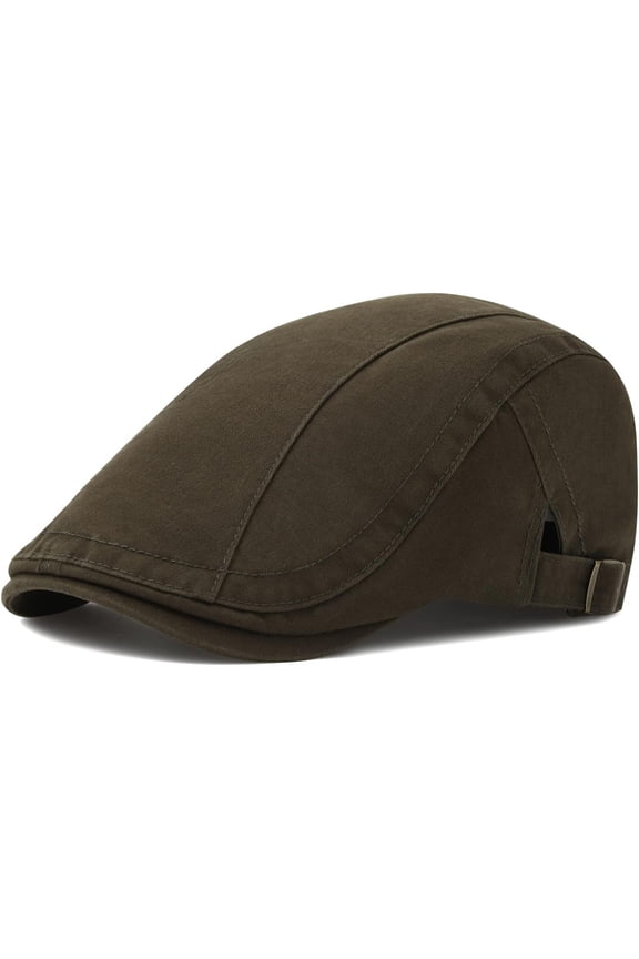 Men  Newsboy Beret Hat Duckbill Buckle Cabbie Cap
