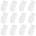 thumbnail image 1 of Men No Show Socks 12 Pairs Invisible Socks with Anti-Slip Silicon Flats Loafers Casual Low Cut Socks?02 White Size 5-7?, 1 of 5