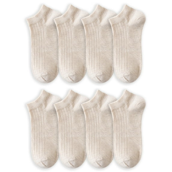 Men No Show Socks 8 Pairs Invisible Cotton Socks Non Slip Short Socks Comfortable and breathable