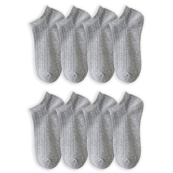 Men No Show Socks 8 Pairs Invisible Cotton Socks Non Slip Short Socks Comfortable and breathable