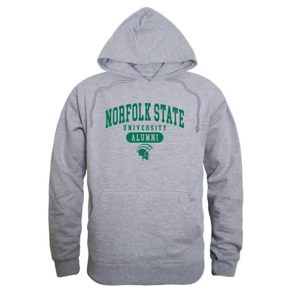 Men Norfolk State Spartans Alumni Hoodie, Heather Grey - Large