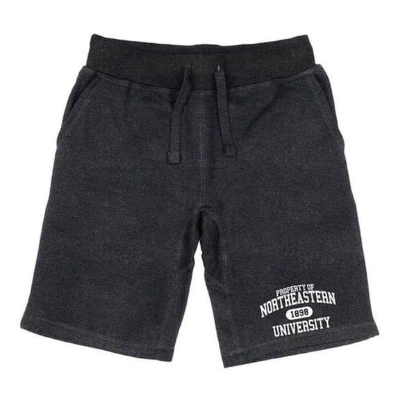Men Northeastern Huskies Property Shorts, Heather Charcoal - Large