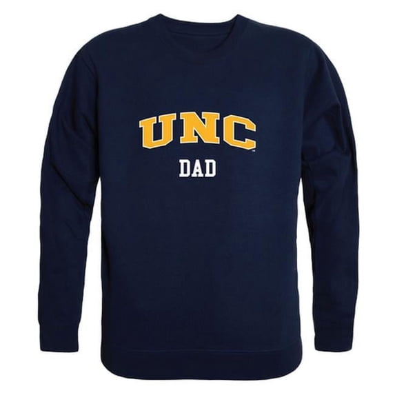 Men Northern Colorado Bears Dad Crewneck Fleece, Navy - Small