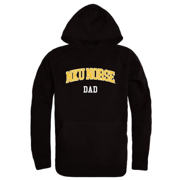 Men Northern Kentucky Norse Dad Hoodie, Black - Small