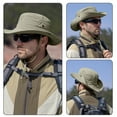 thumbnail image 1 of Men Nylon Outdoor Fisherman Sun Hat Excellent Light Blocking Effect Breathable Lightweight Foldable Windproof Adjustable Cap for Mountaineering Camping Gardening Hunting Pool Activities, 1 of 8
