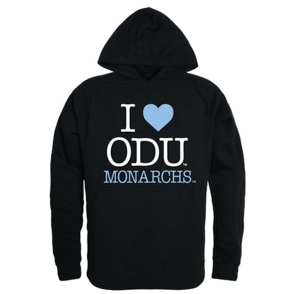 Men Old Dominion Monarchs I Love Hoodie, Black - Large