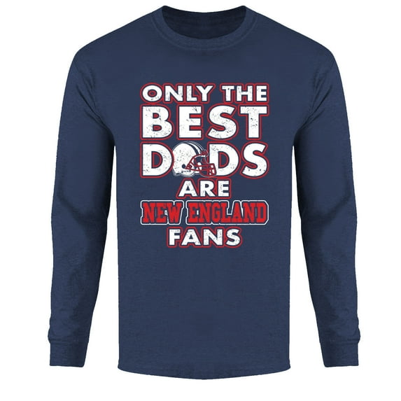 Men Only The Best Dads Football Fan Long Sleeve Shirt
