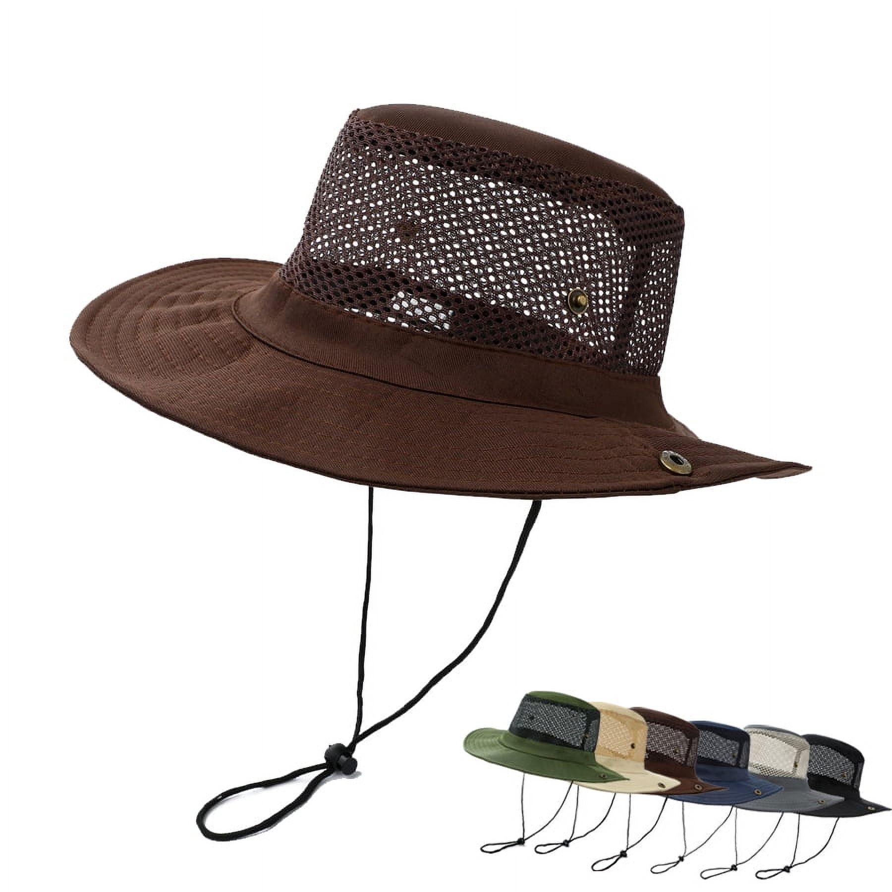 Bucket Hats Men Summer Beach Cap Breathable Casual Outdoor Windproof  Lightweight Durable Fishing Hat Sun Hat for Commuting Walking Summer Navy  Blue 