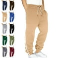 thumbnail image 1 of Lenago,Mens Pants Elastic Waist Hiking Pants Water Resistant Lightweight Outdoor Sweatpants Jogging with Pockets Elastic Waist Drawstring Workwear Sports Pants, 1 of 4