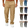 thumbnail image 1 of Men Outdoor Cargo Pant Lightweight Tactical Pant Hiking Jogger Classic Fit Multi Pockets Army Green 3XL, 1 of 4