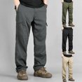 thumbnail image 1 of Men Outdoor Cargo Pants Stretch Comfort 6 Pocket UV Protection Hiking Work Pants S-XXL, 1 of 9