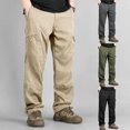 thumbnail image 1 of Men Outdoor Cargo Pants Stretch Comfort 6 Pocket UV Protection Hiking Work Pants S-XXL, 1 of 9