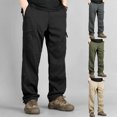 thumbnail image 1 of Men Outdoor Cargo Pants Stretch Comfort 6 Pocket UV Protection Hiking Work Pants S-XXL, 1 of 9
