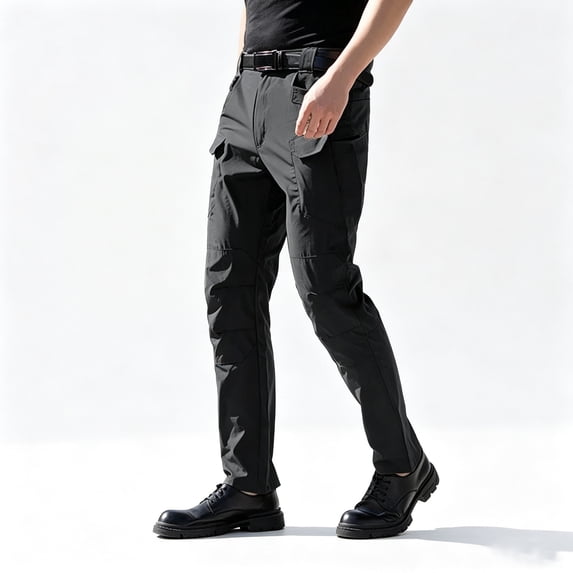 Men Outdoor Multi Utility Cargo Pants Tapered Leg Rugged Breathable All Terrain Work Pants S-XXL