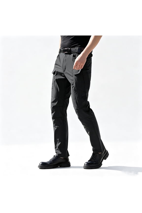 Men Outdoor Multi Utility Cargo Pants Tapered Leg Rugged Breathable All Terrain Work Pants S-XXL