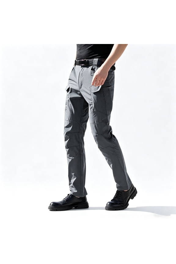 Men Outdoor Multi Utility Cargo Pants Tapered Leg Rugged Breathable All Terrain Work Pants S-XXL