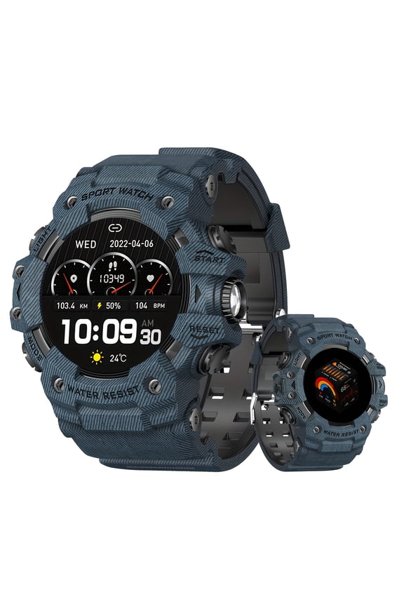 Men Outdoor Smart Watch 1.32" TFT Screen with Bluetooth Calling, LED Flashlight & SOS Emergency, 100+ Sports Modes, Sleep & Fitness Tracker Compatible with iPhone & Android, Cool Gift for Men