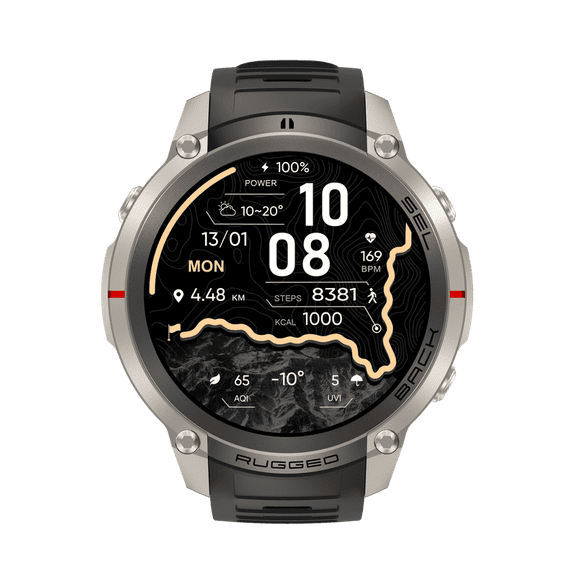 Men Outdoor Smart Watch 1.43 AMOLED GPS Offline Map 5ATM Waterproof Sport Watch