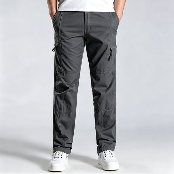 Men Outdoor Utility Cargo Pants Light Stretch Tough 6 Pocket All Terrain Daily Work Pants S-XL