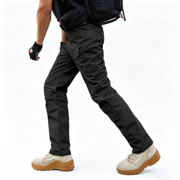 Men Outdoor Work Cargo Pants Stretch Sturdy Multi Pocket Regular Fit Long Trousers S-XXL