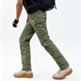 thumbnail image 1 of Men Outdoor Work Cargo Pants Stretch Sturdy Multi Pocket Regular Fit Long Trousers S-XXL, 1 of 9