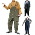 thumbnail image 1 of Men Overalls,Bib Overall for Mens Work Dungarees Unisex Workwear Romper Oversized Jumpsuit with Cargo Pockets, 1 of 7