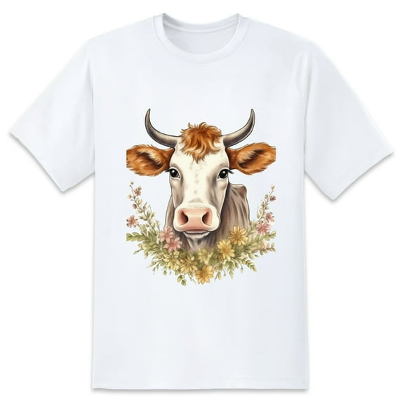 Men Oversize T-ShirtCow (25) Summer Casual Short Sleeve Crew Neck Loose Tee Tops XS-5XL