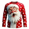 thumbnail image 1 of Men Oversize Ugly Christmas Sweatshirt Crewneck Long Sleeve Holiday Pullover for Xmas Party Celebration, 1 of 2