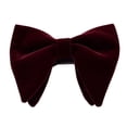 thumbnail image 1 of Men Oversize Velvet Bow Tie Big Bowtie Pre-Tied Wedding Party Ties Bowknots, 1 of 9