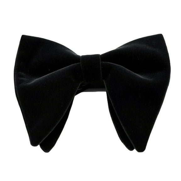 Men Oversize Velvet Bow Tie Big Bowtie Pre-Tied Wedding Party Ties Bowknots