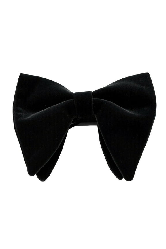 Men Oversize Velvet Bow Tie Big Bowtie Pre-Tied Wedding Party Ties Bowknots