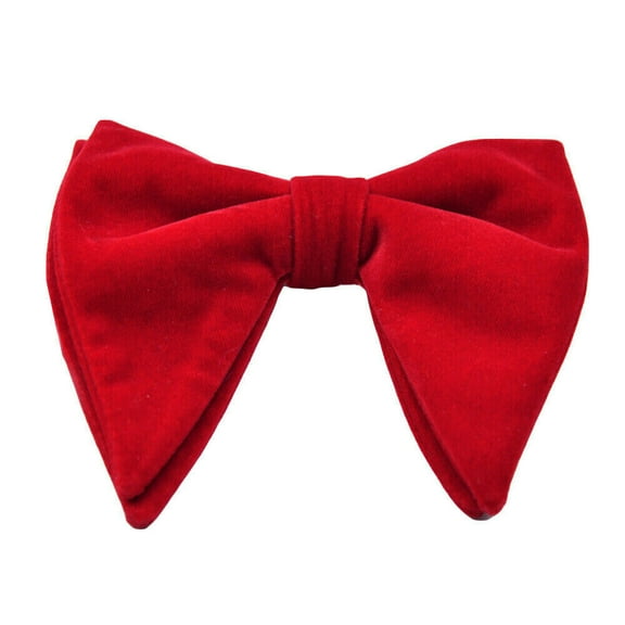 Men Oversize Velvet Bow Tie Big Bowtie Pre-Tied Wedding Party Ties Bowknots
