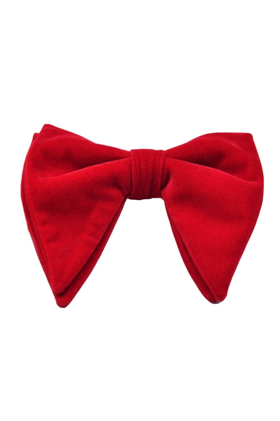 Men Oversize Velvet Bow Tie Big Bowtie Pre-Tied Wedding Party Ties Bowknots