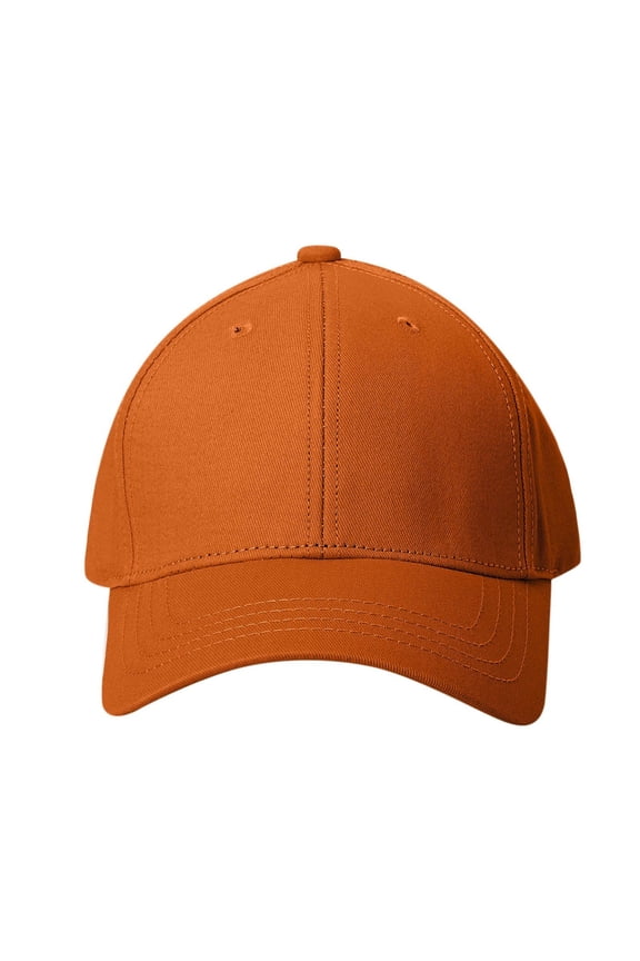 Men Oversized Structured Baseball Cap Big Head High Profile,Orange,XL