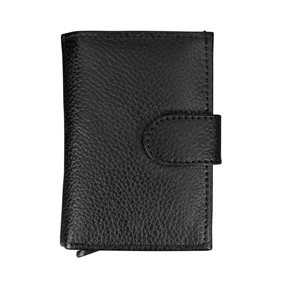 Men PARLIAMENT WALLET Genuine Leather Slim Credit Card Holder with RFID Blocking
