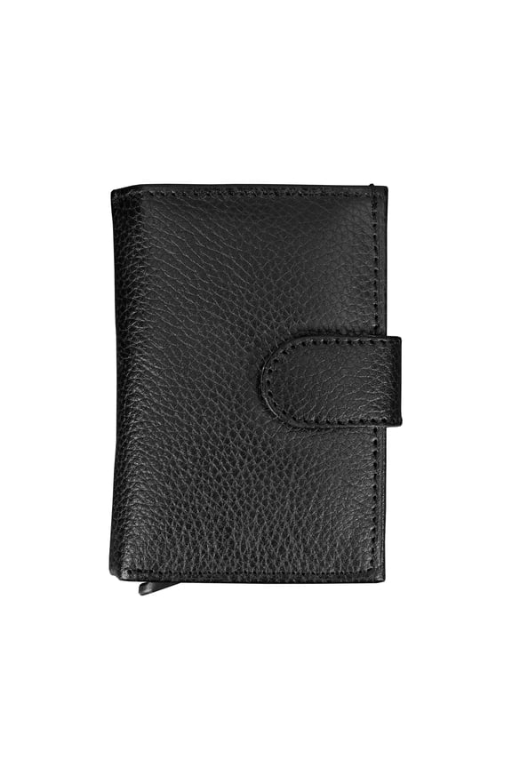 Men PARLIAMENT WALLET Genuine Leather Slim Credit Card Holder with RFID Blocking