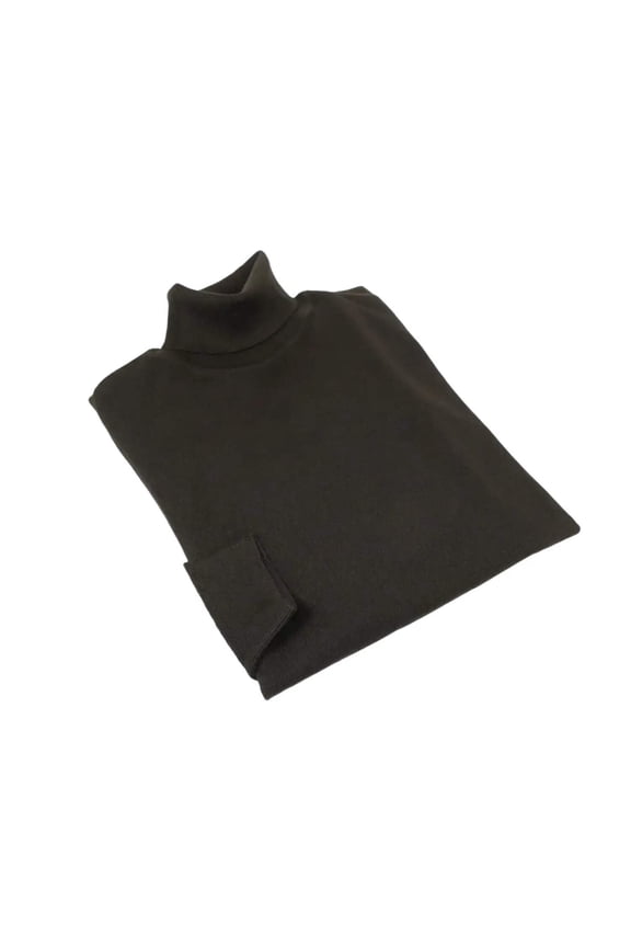 Men PRINCELY Italian Wool Blend Turtle Neck Pullover Slim 84001-80 Brown 109