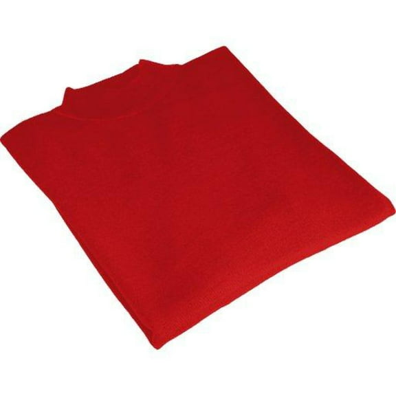 Men PRINCELY Soft Comfortable Merinos Wool Sweater Knits Mock Neck 1011-00 Red