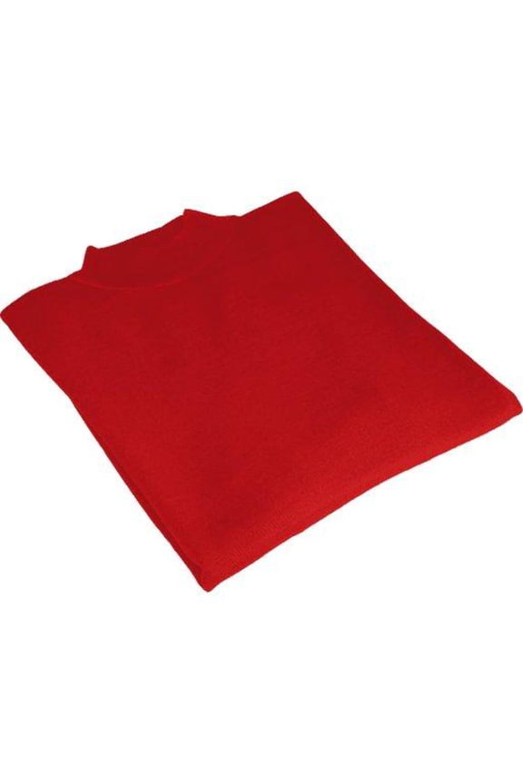 Men PRINCELY Soft Comfortable Merinos Wool Sweater Knits Mock Neck 1011-00 Red