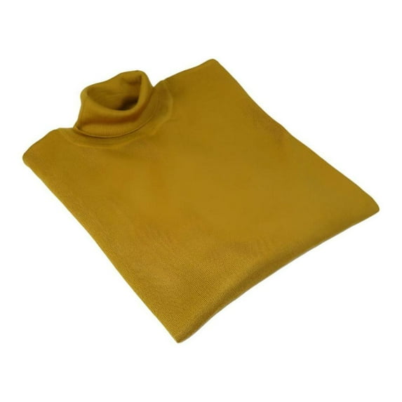 Men PRINCELY Turtle neck Sweater From Turkey Merino Wool 1011-80 Mustard