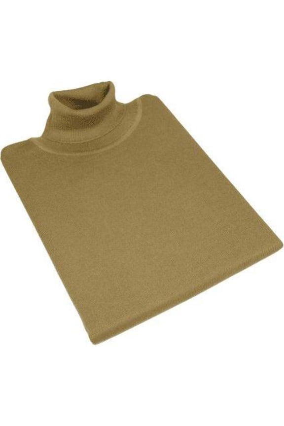 Men PRINCELY Turtle neck Sweater From Turkey Soft Merino Wool 1011-80 Taupe