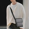 thumbnail image 1 of Men PU Leather Crossbody Shoulder Bag, Lightweight Adjustable Strap Messenger Bag with Multiple Compartments for Travel Work Daily Carry and Casual Business Use, 1 of 6