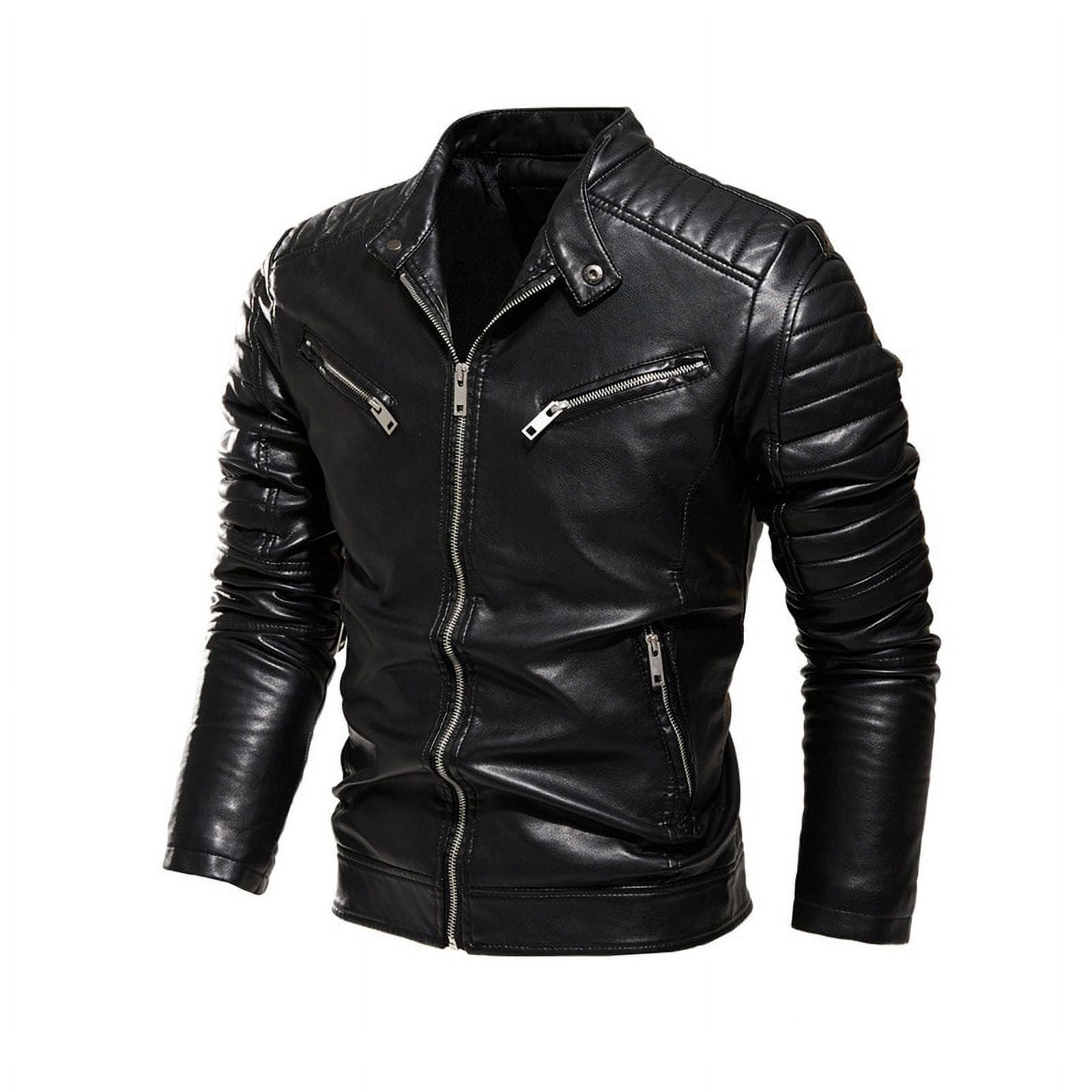 Collar Leather Jacket New Design 2021 Motorcycle Jacket Fall