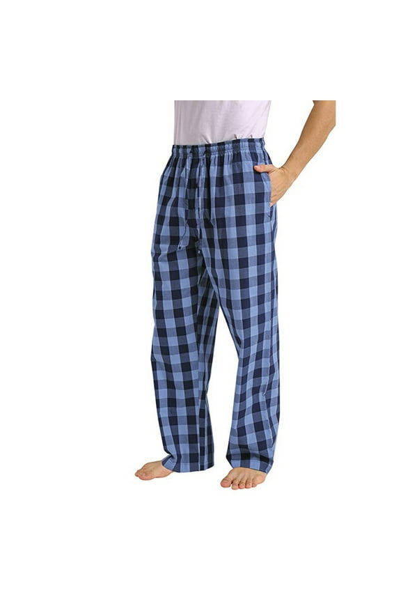 2024 Men Pajama Pants Flannel Plaid Lounge Pajama Sleep Bottoms with Pockets,Mens Buffalo Plaid Pajama Pants PJ Pants for Men