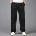 thumbnail image 1 of Men Pants Casual Cotton Long Pants Straight Joggers, 1 of 9
