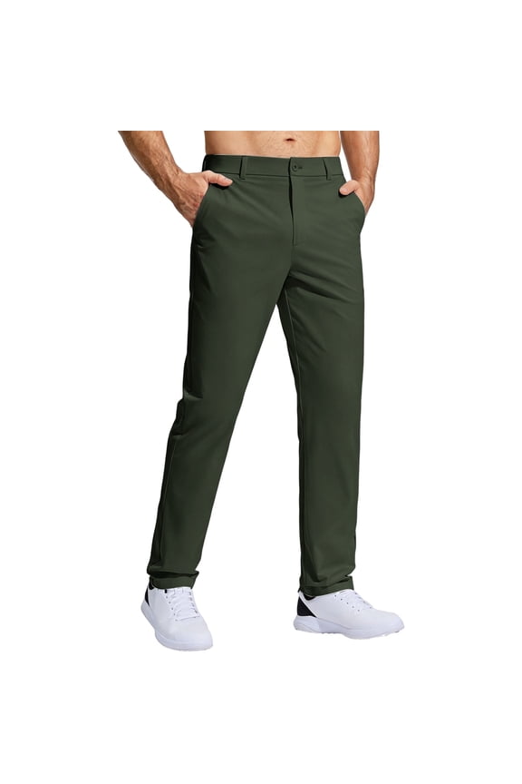 Men Pants Classic Straight Lit Everyday Trousers For All Seasons With Zipper Pockets And Slim Yet Relaxed Fit Knit Blend Comfort Breathable Everyday Wear Pants